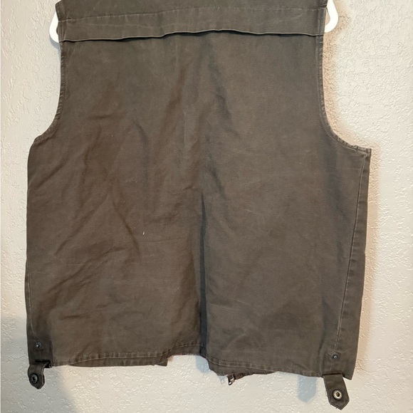 All-Son Faded Charcoal Gray Vest with Plaid Lining Medium - Picture 5 of 5